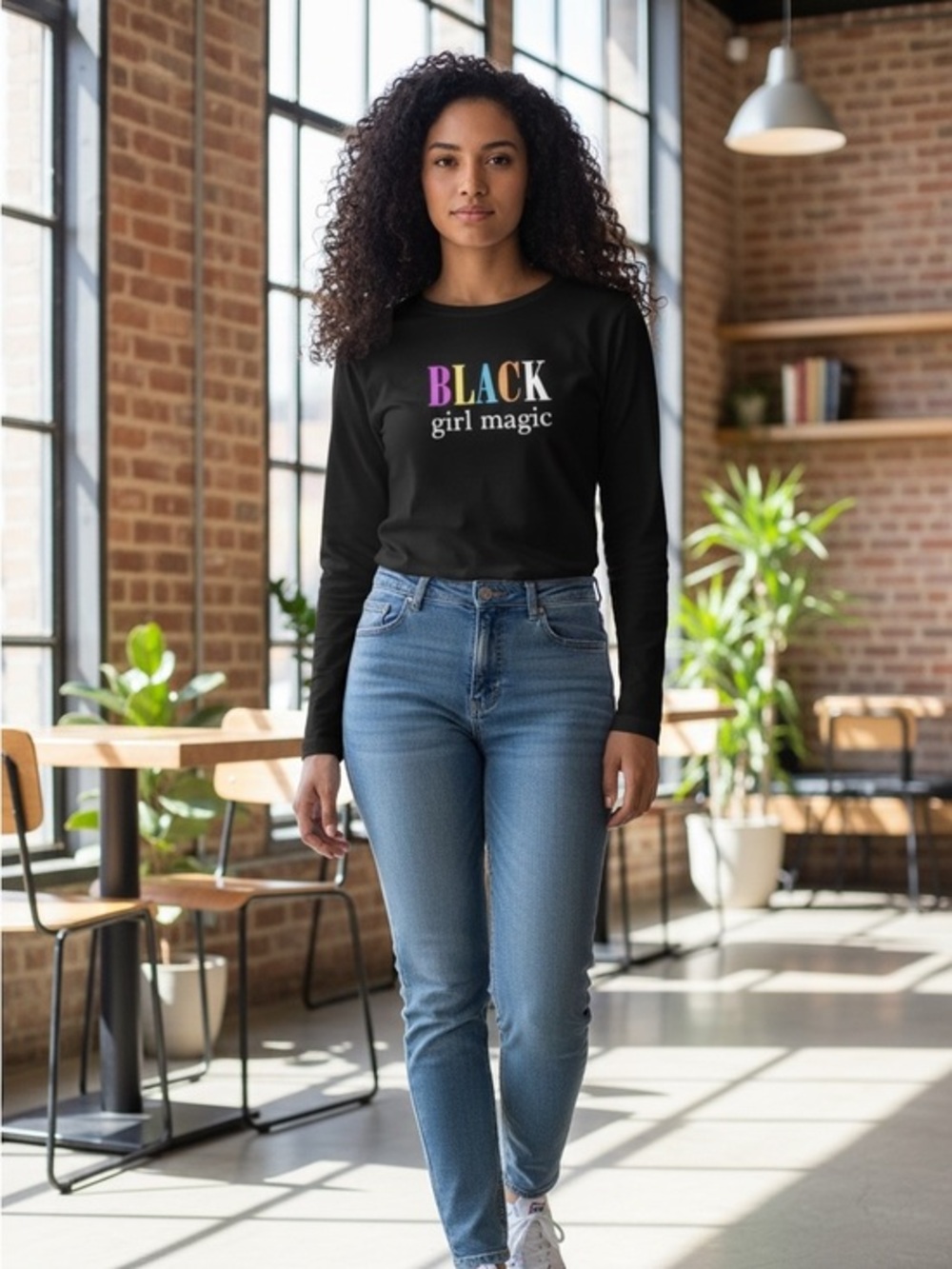 Black Girl Magic Long Sleeve Top